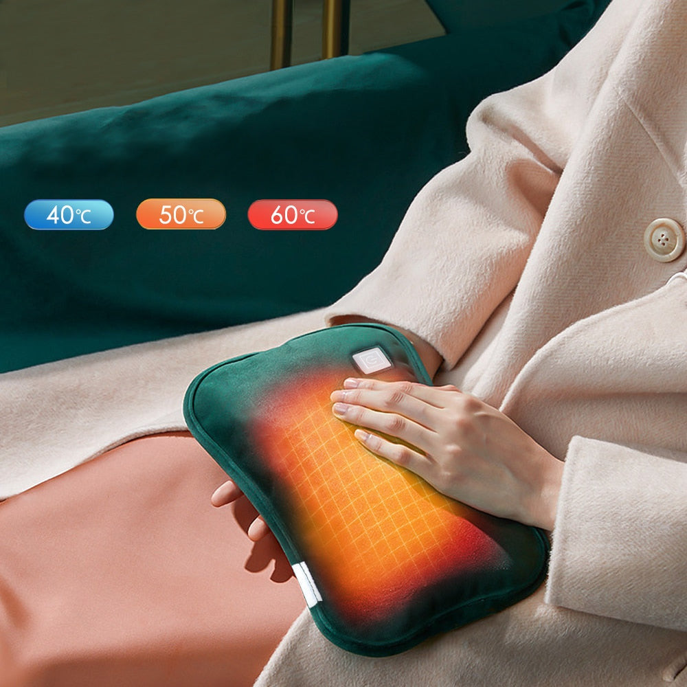 Chauffe-mains électrique portable 2 en 1 avec recharge USB