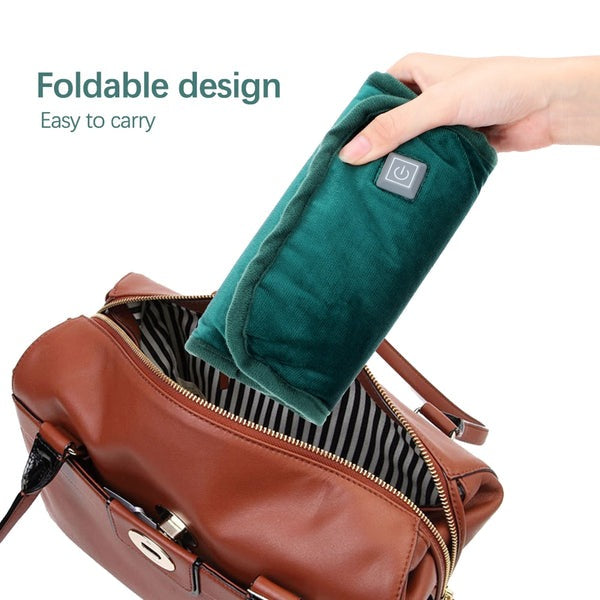 Chauffe-mains électrique portable 2 en 1 avec recharge USB
