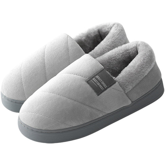 Chaussons antidérapants en fourrure pour homme