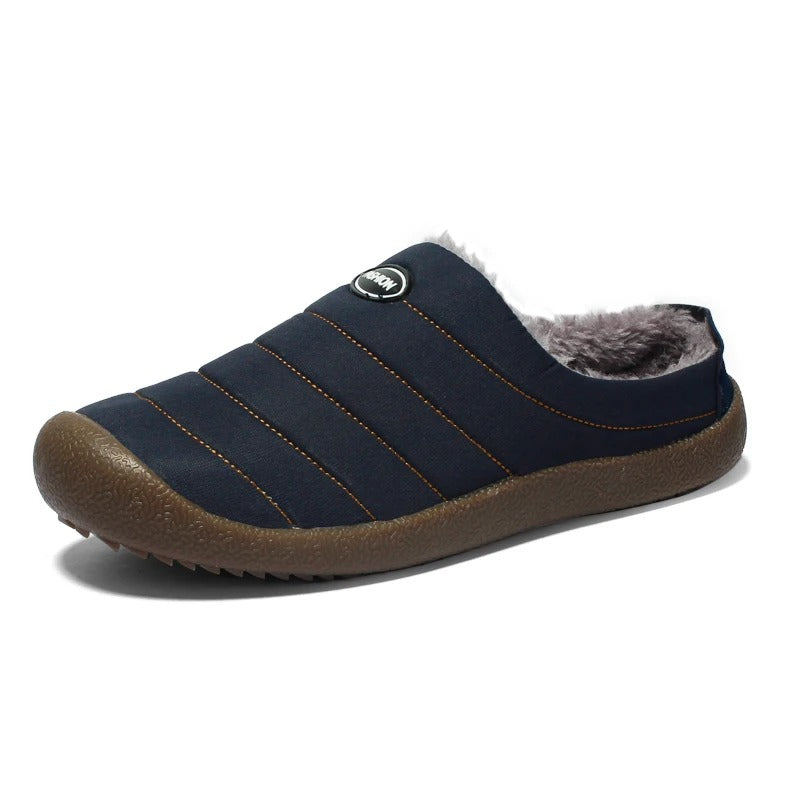 Chaussons confortables pour homme - doublure chaude pour les journées d'hiver