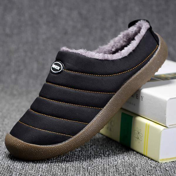 Chaussons confortables pour homme - doublure chaude pour les journées d'hiver