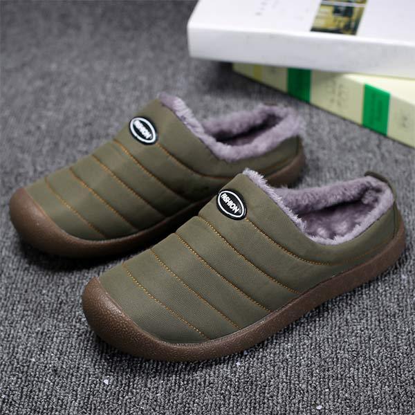 Chaussons confortables pour homme - doublure chaude pour les journées d'hiver