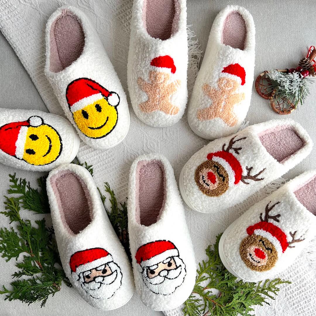 Chaussons de Noël joyeux