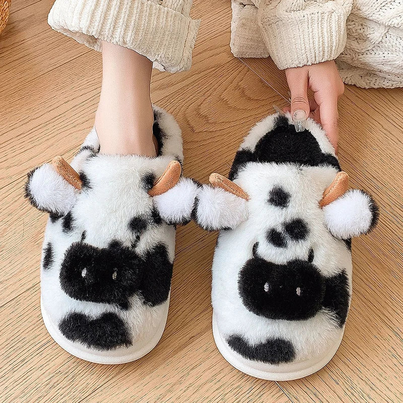 Chaussons en peluche à bout fermé