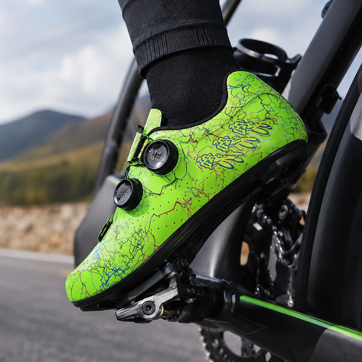 Chaussure de cyclisme VTT compatible SPD