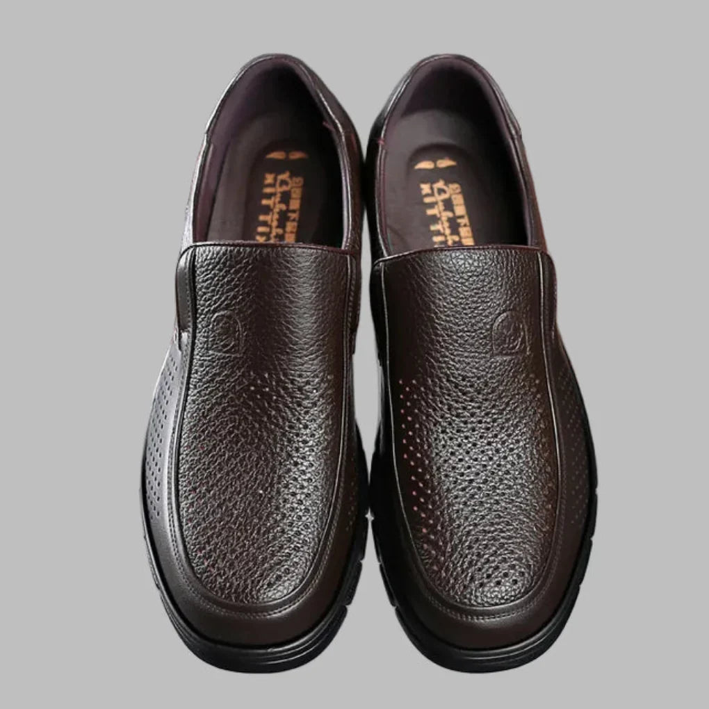 Chaussures casual en cuir véritable pour homme