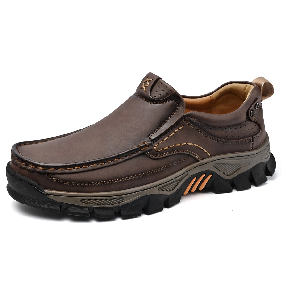 Chaussures de mi-saison orthopédiques pour homme avec semelle confortable
