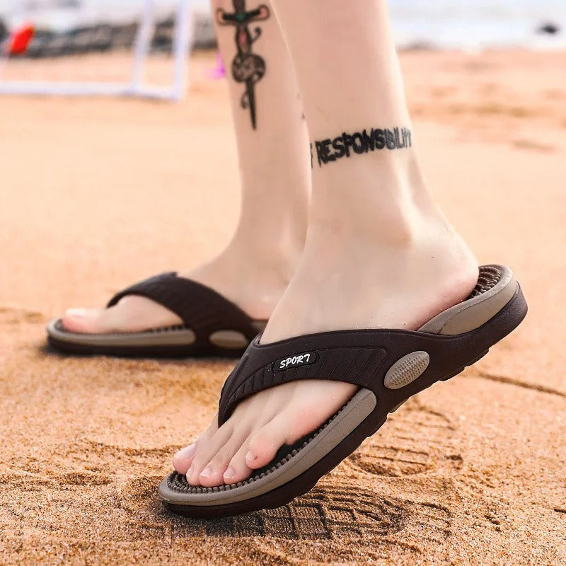 Chaussures de plage respirantes avec massage pour homme