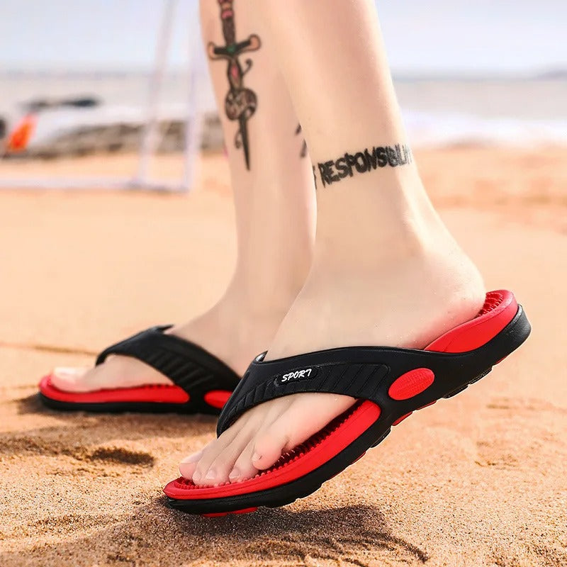 Chaussures de plage respirantes avec massage pour homme