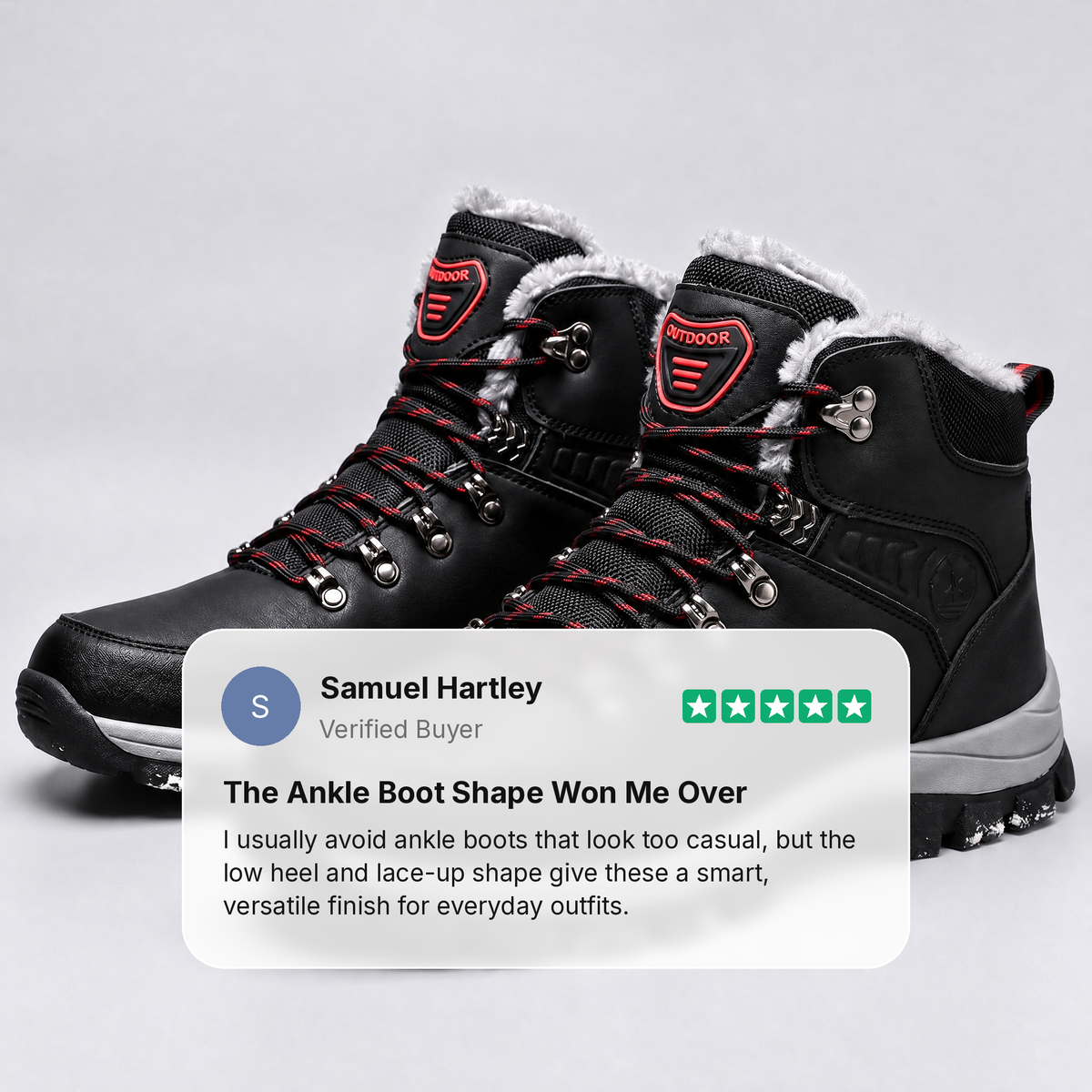 Chaussures de randonnée d'hiver imperméables