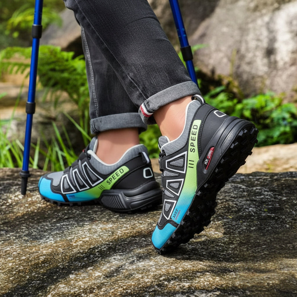 Chaussures de randonnée orthopédiques et légères pour femme avec semelle antidérapante, conception ergonomique et absorption des chocs pour le confort et la stabilité