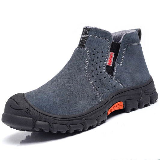 Chaussures de sécurité de travail légères et imperméables kaki pour le confort
