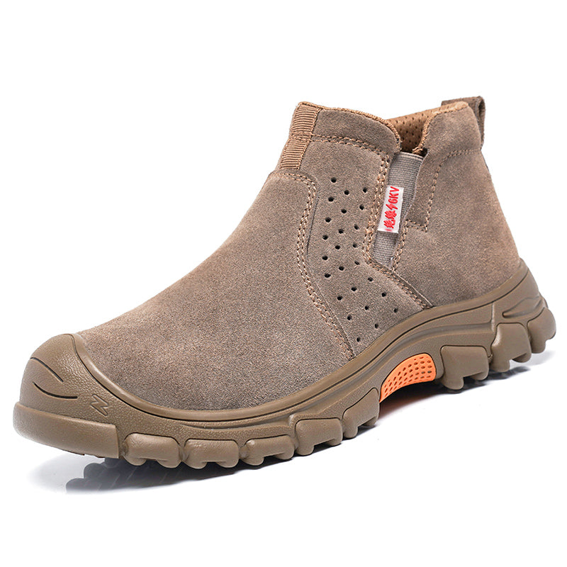 Chaussures de sécurité de travail légères et imperméables kaki pour le confort