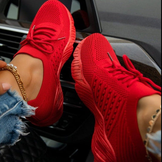Chaussures de sport orthopédiques en tricot pour femme