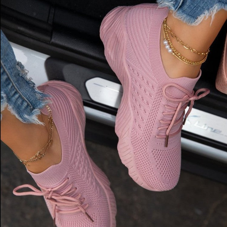 Chaussures de sport orthopédiques en tricot pour femme