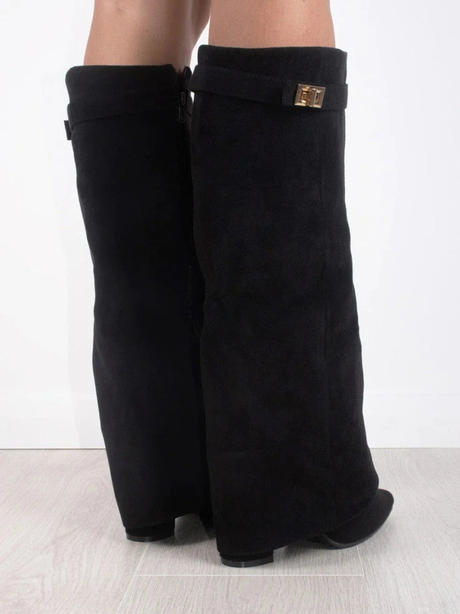 Chaussures élégantes pour femme de haute qualité - détails dorés