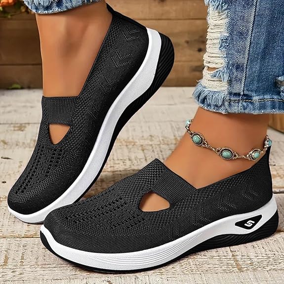 Chaussures femme aérées avec coussinets