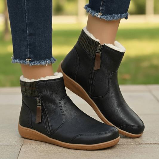 Chaussures imperméables pour femme avec soutien orthopédique et semelle antidérapante