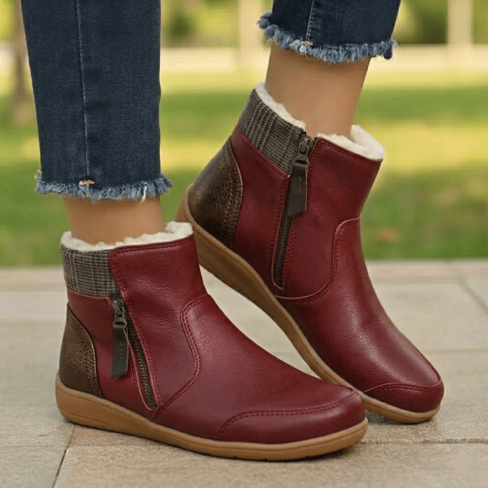Chaussures imperméables pour femme avec soutien orthopédique et semelle antidérapante