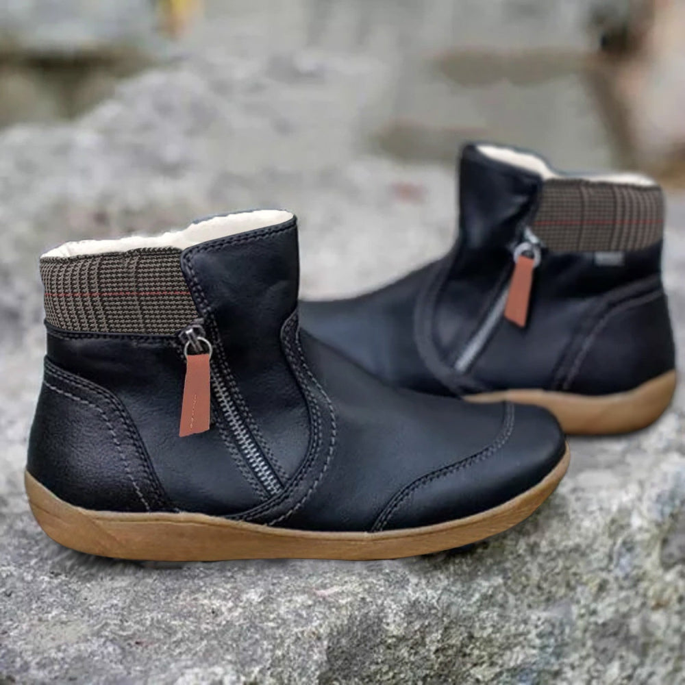 Chaussures imperméables pour femme avec soutien orthopédique et semelle antidérapante