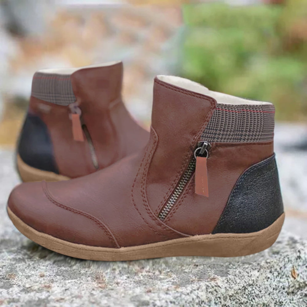 Chaussures imperméables pour femme avec soutien orthopédique et semelle antidérapante