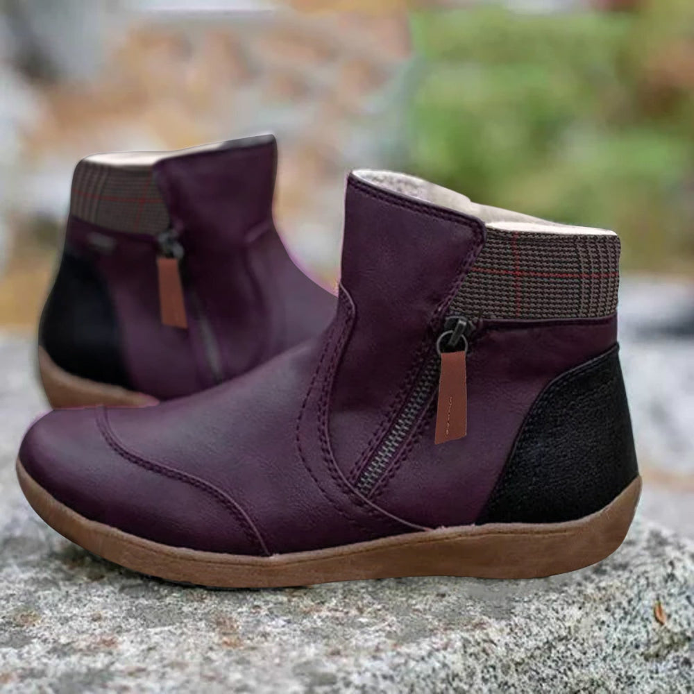 Chaussures imperméables pour femme avec soutien orthopédique et semelle antidérapante