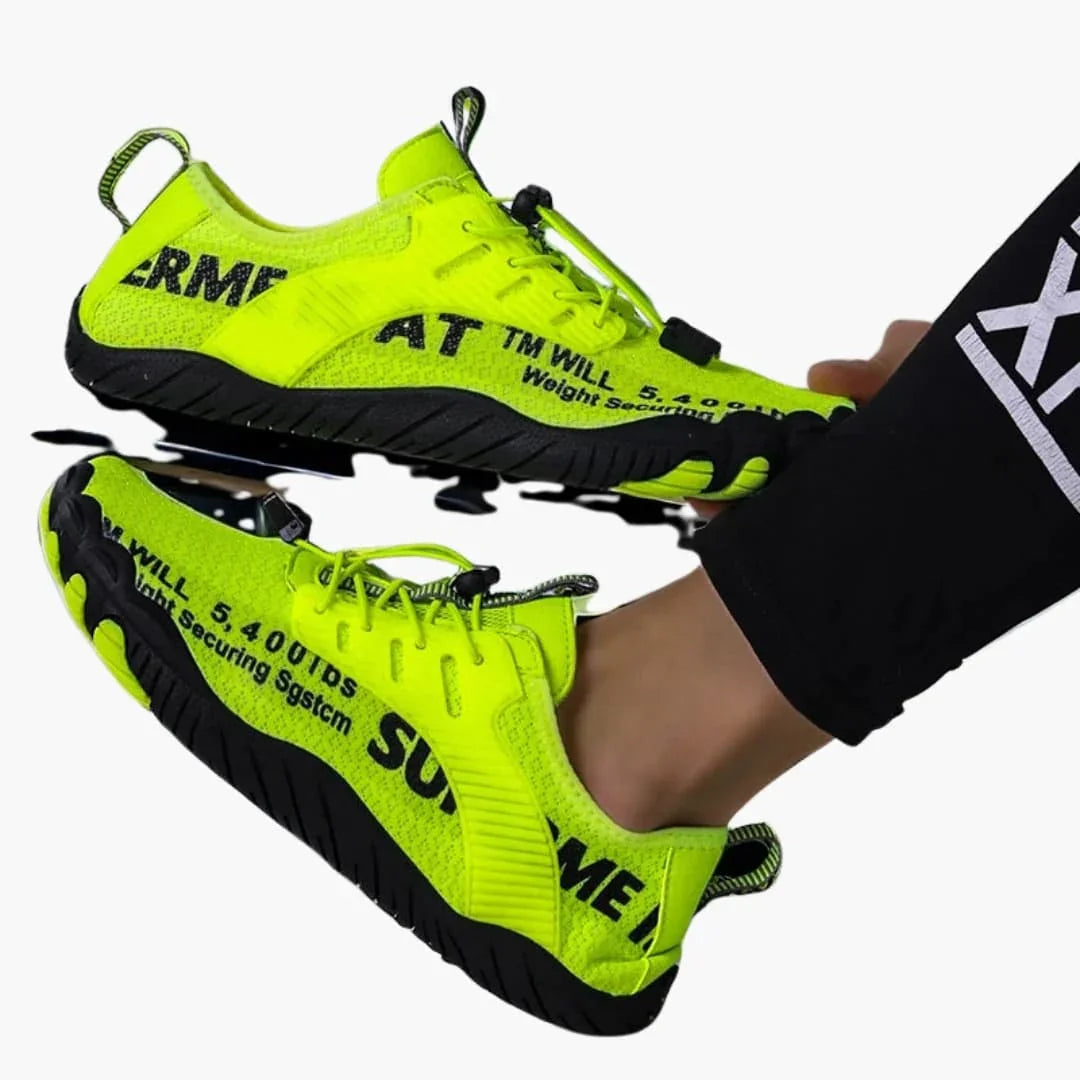 Chaussures minimalistes unisexes avec tige en mesh et semelle en caoutchouc