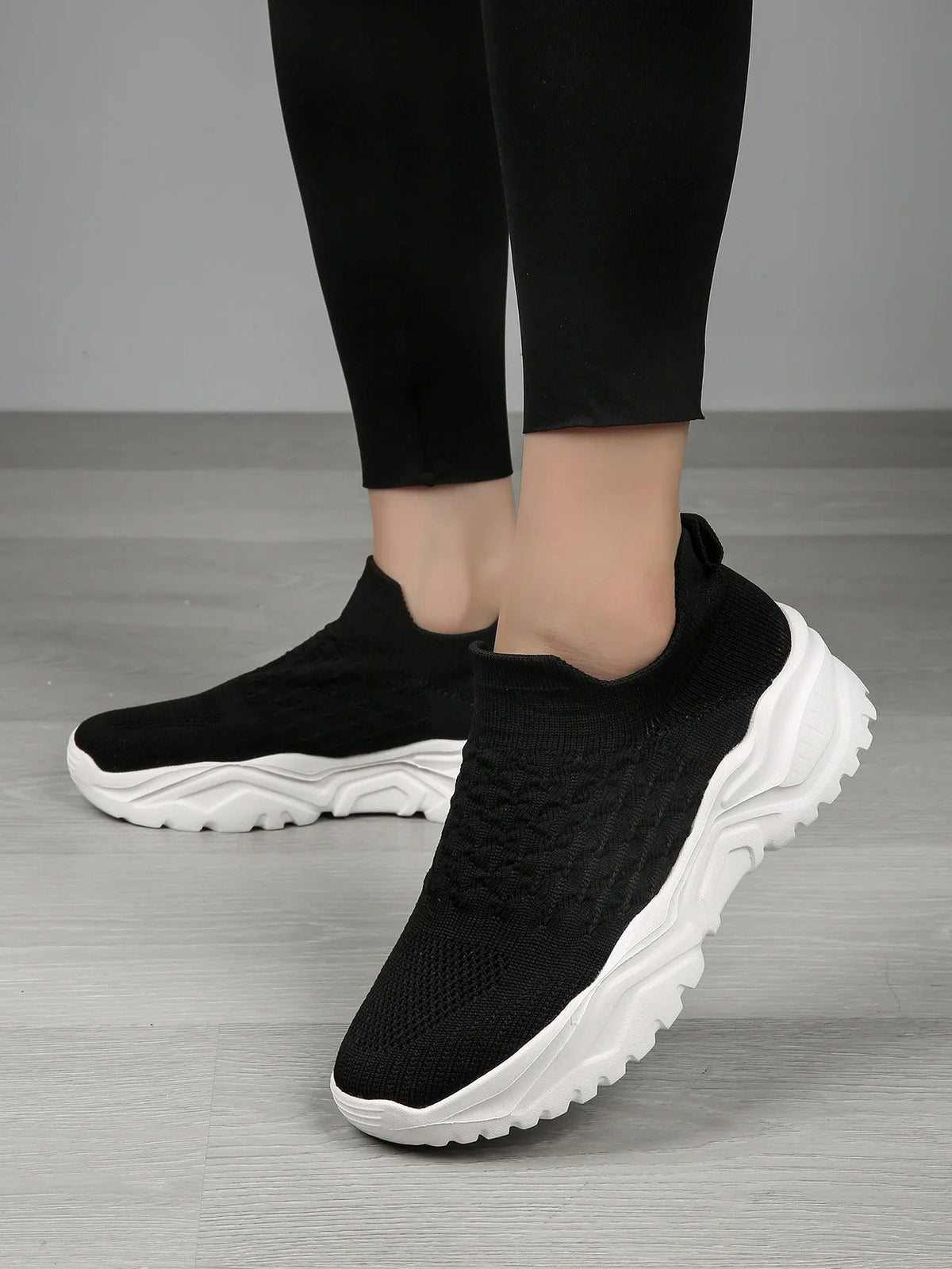 Chaussures orthopédiques à enfiler pour femme - Orange et blanc