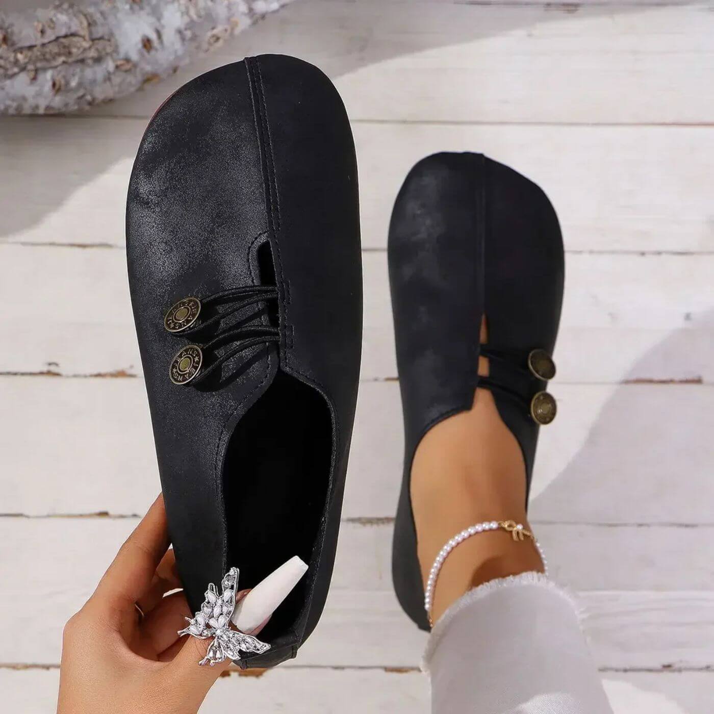 Chaussures orthopédiques avec soutien de la voûte plantaire et confort amorti