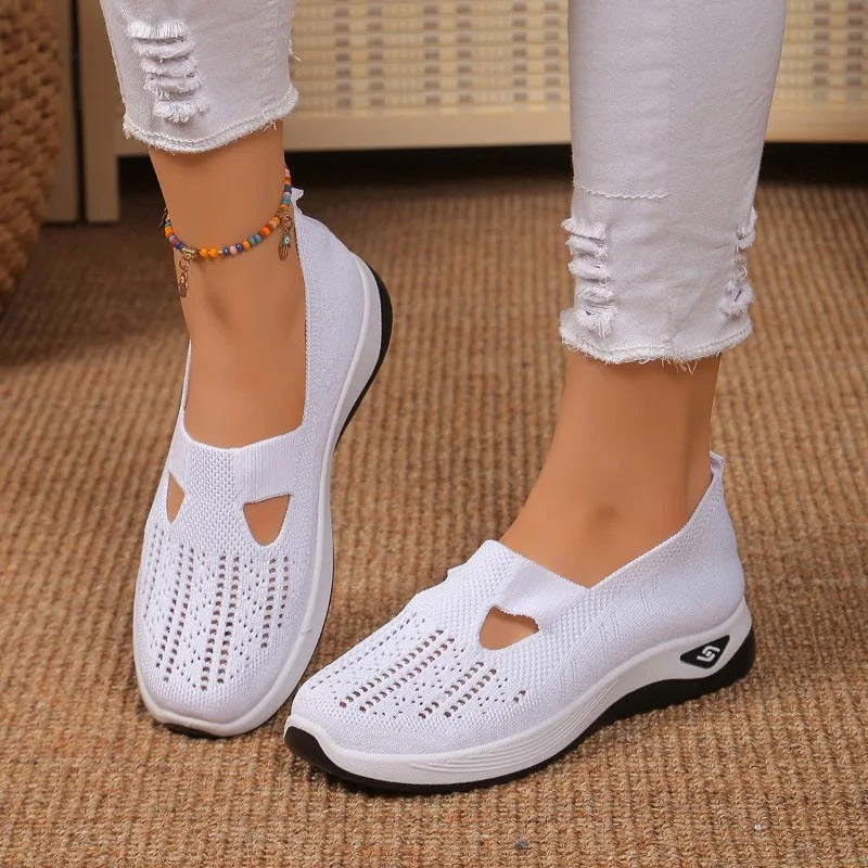 Chaussures orthopédiques slip-on respirantes avec soutien pour un usage quotidien