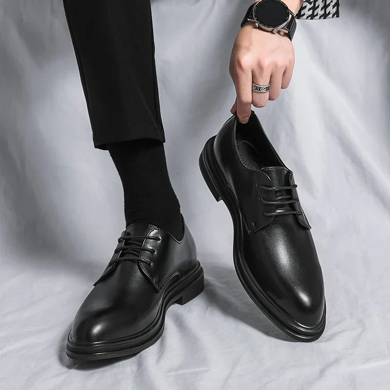 Chaussures Oxford élégantes à lacets pour homme