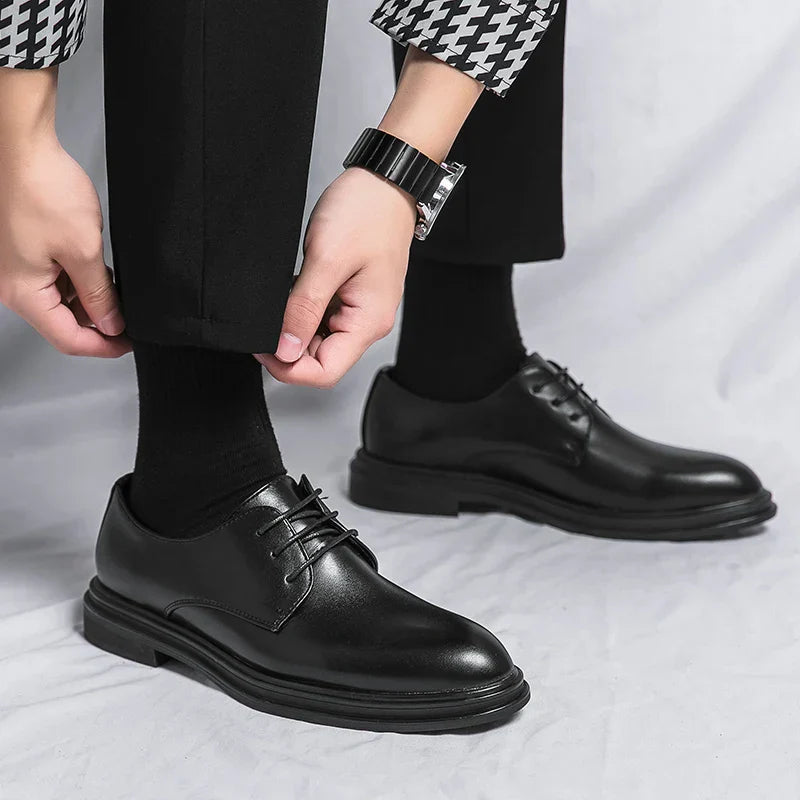 Chaussures Oxford élégantes à lacets pour homme