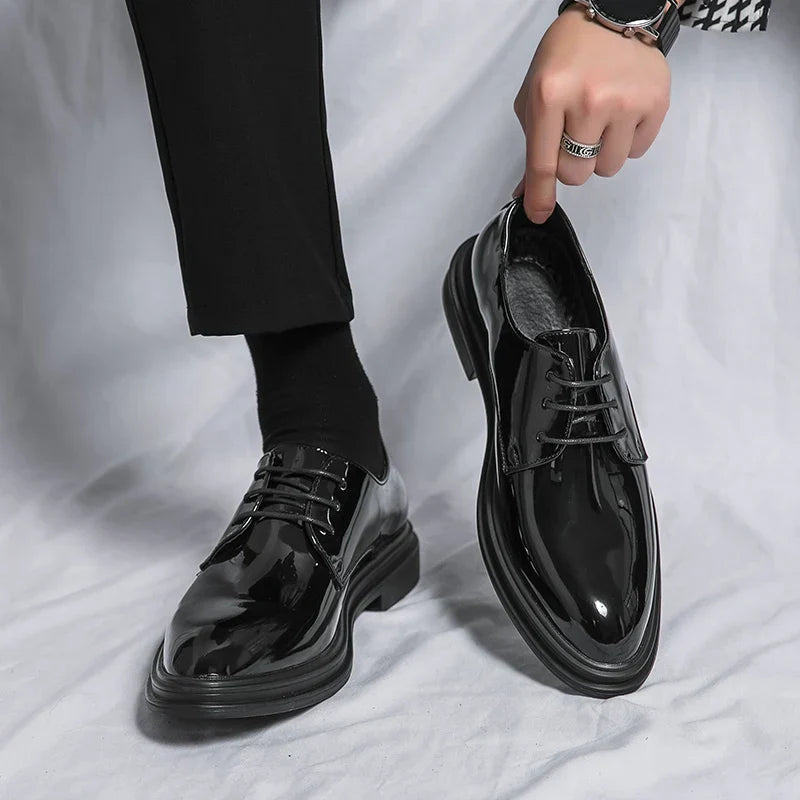 Chaussures Oxford élégantes à lacets pour homme