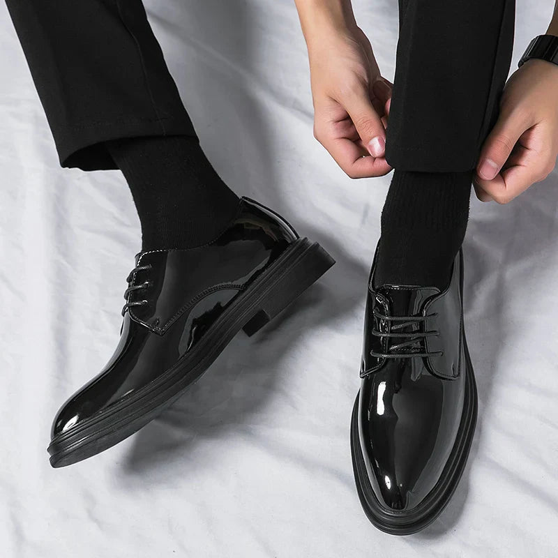 Chaussures Oxford élégantes à lacets pour homme