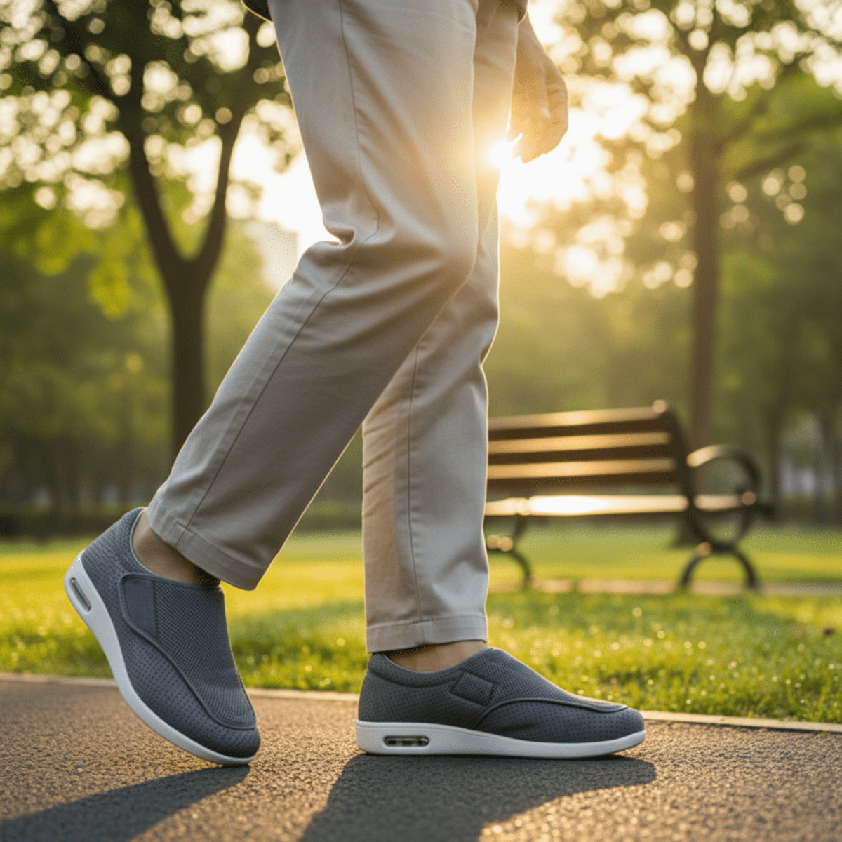 Chaussures pour diabétiques extra larges à mémoire de forme – Confortables et soulageant la pression