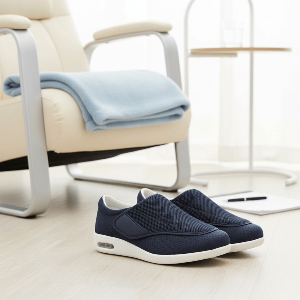 Chaussures pour diabétiques extra larges à mémoire de forme – Confortables et soulageant la pression