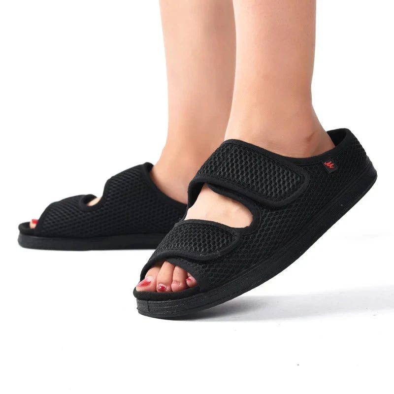 Chaussures pour diabétiques larges pour femme - Coupe extra large pour pieds enflés