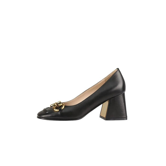 Chaussures rétro à talons hauts et boucle pour femme - Élégance et style intemporels