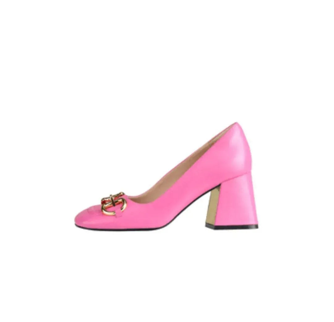 Chaussures rétro à talons hauts et boucle pour femme - Élégance et style intemporels