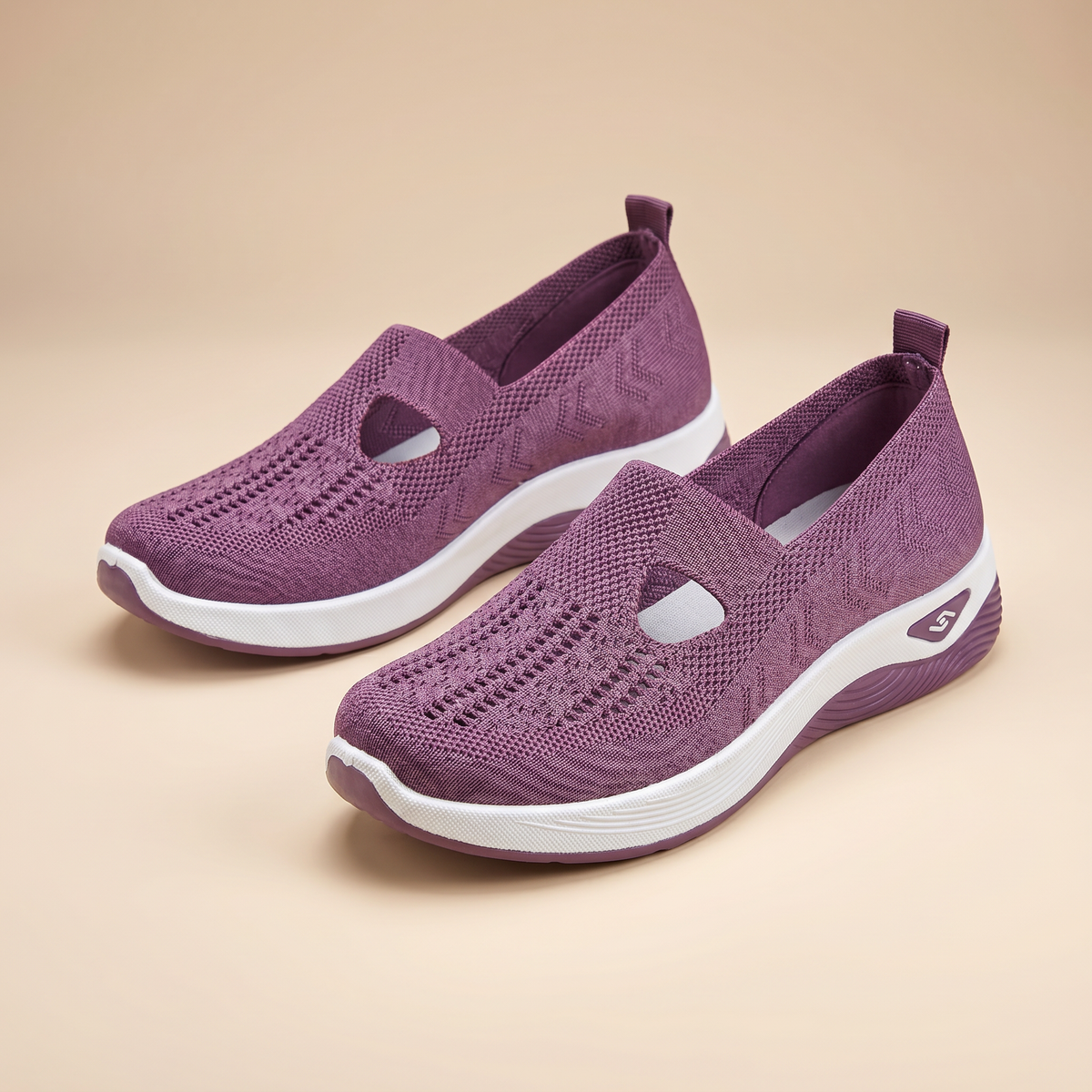Chaussures slip-on orthopédiques pour femme | Respirantes | Adaptées aux pieds enflés