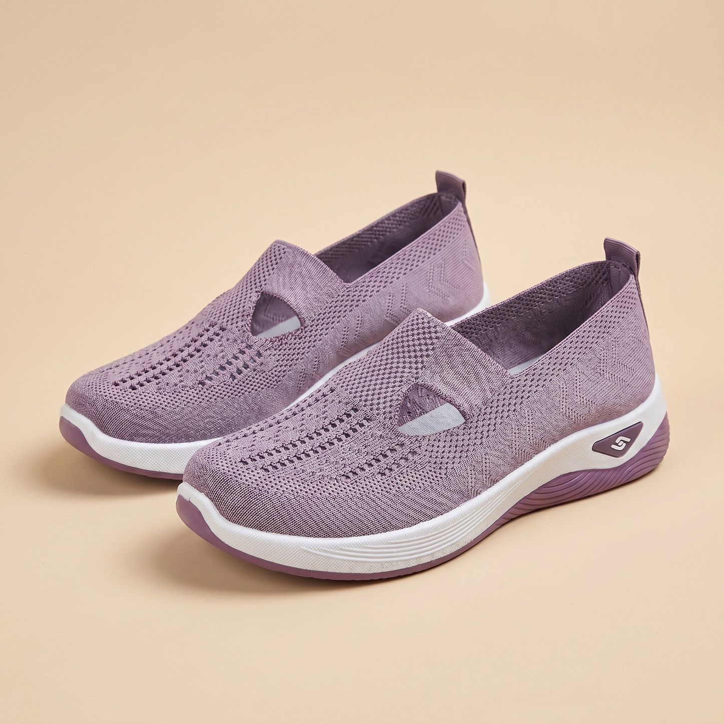 Chaussures slip-on orthopédiques pour femme | Respirantes | Adaptées aux pieds enflés