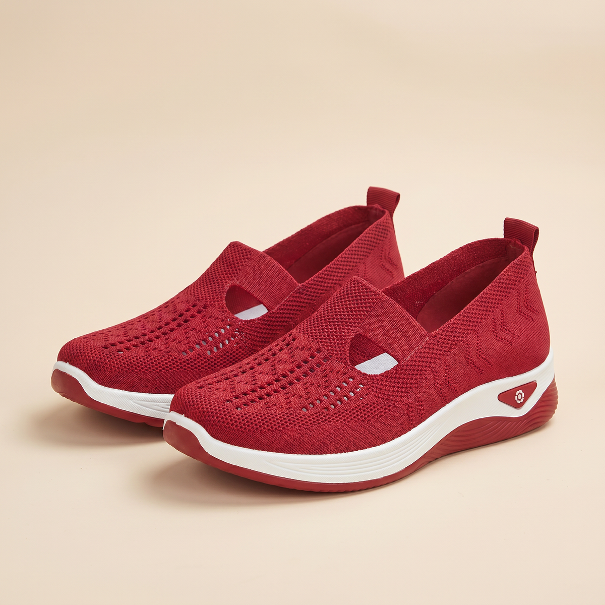 Chaussures slip-on orthopédiques pour femme | Respirantes | Adaptées aux pieds enflés
