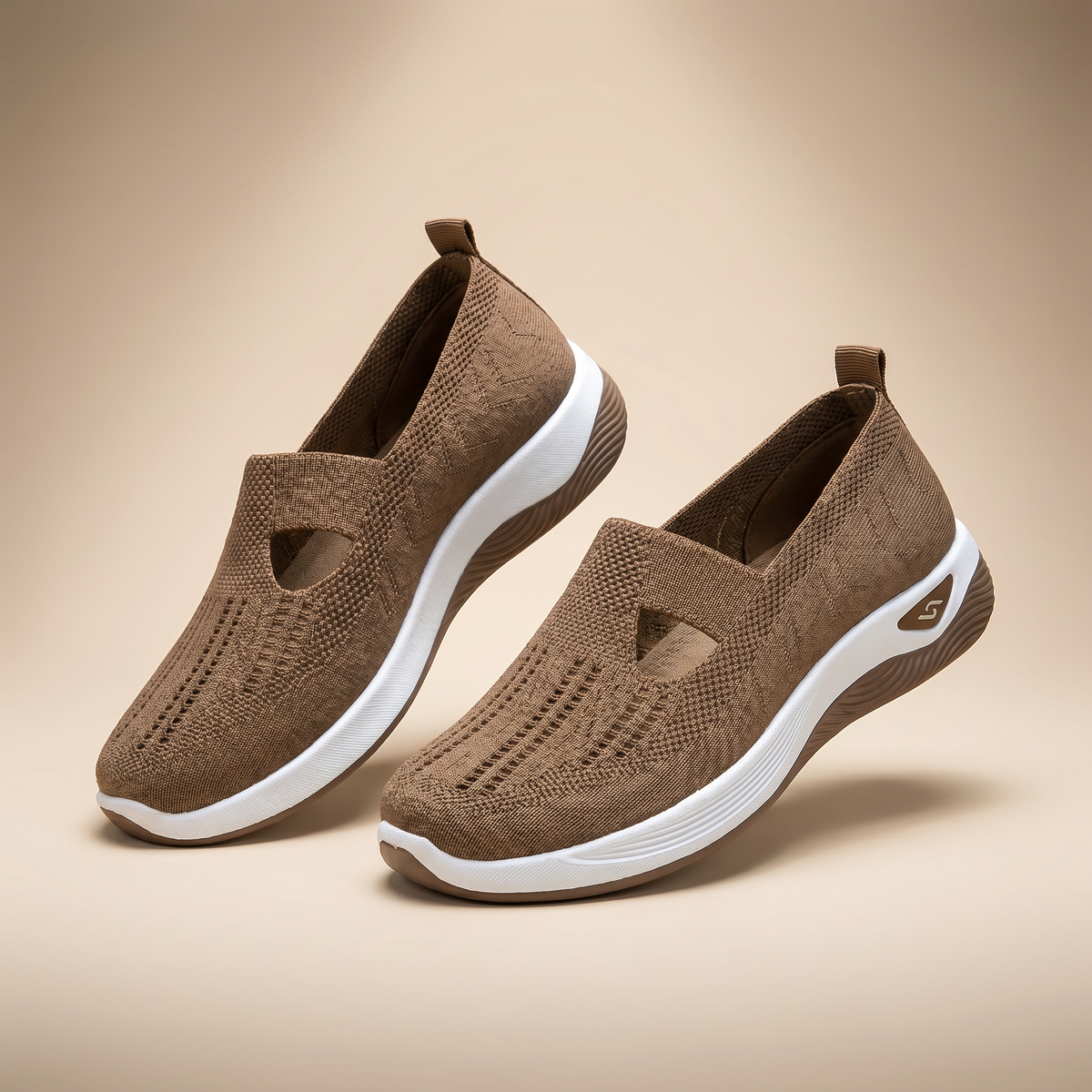 Chaussures slip-on orthopédiques pour femme | Respirantes | Adaptées aux pieds enflés