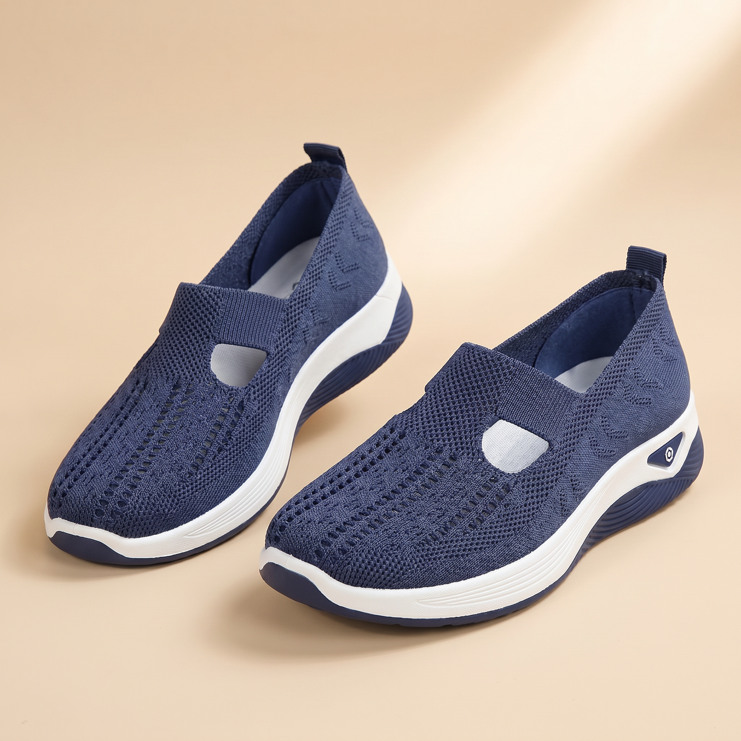 Chaussures slip-on orthopédiques pour femme | Respirantes | Adaptées aux pieds enflés