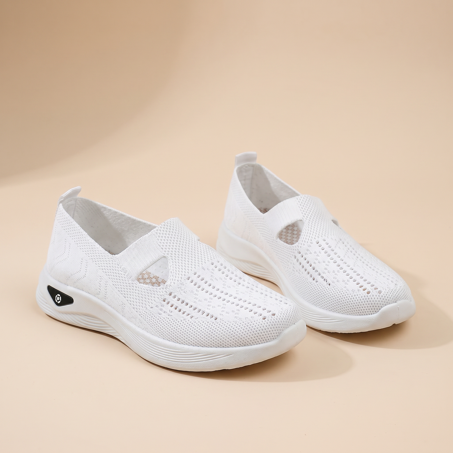 Chaussures slip-on orthopédiques pour femme | Respirantes | Adaptées aux pieds enflés