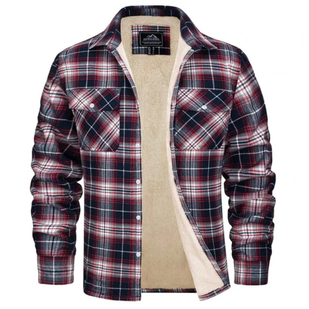 Chemise à carreaux doublée de polaire