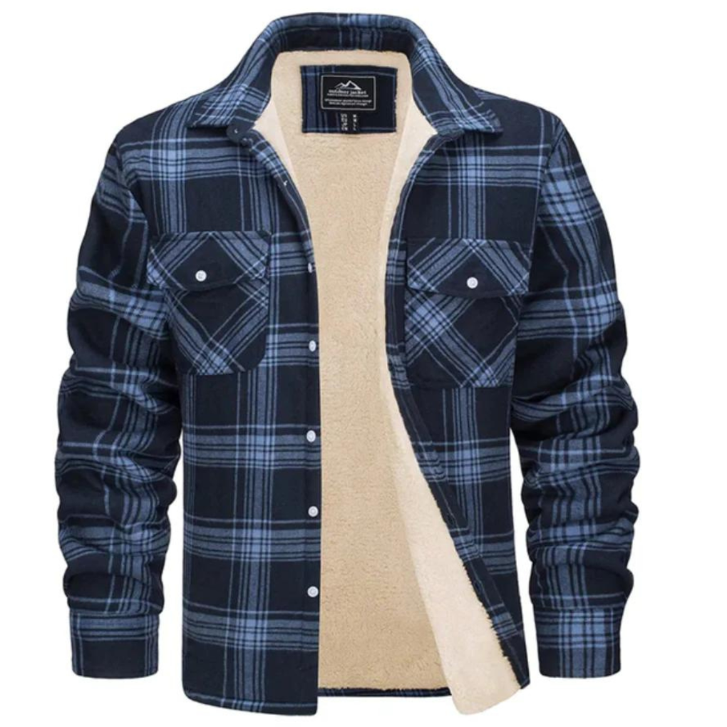 Chemise à carreaux doublée de polaire