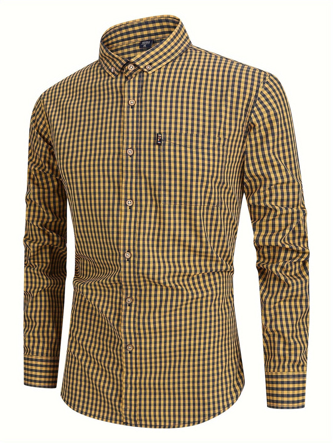 Chemise à carreaux pour homme à coupe confortable