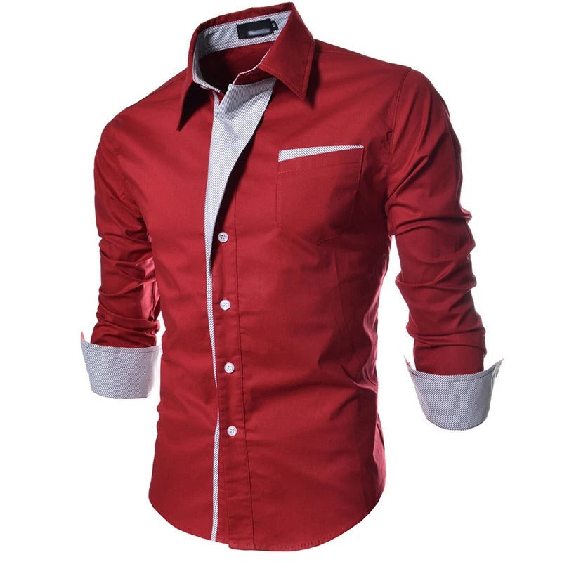 Chemise à manches longues pour homme