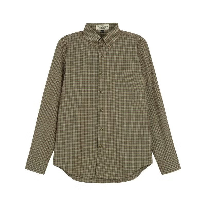 Chemise à rayures et manches longues pour homme